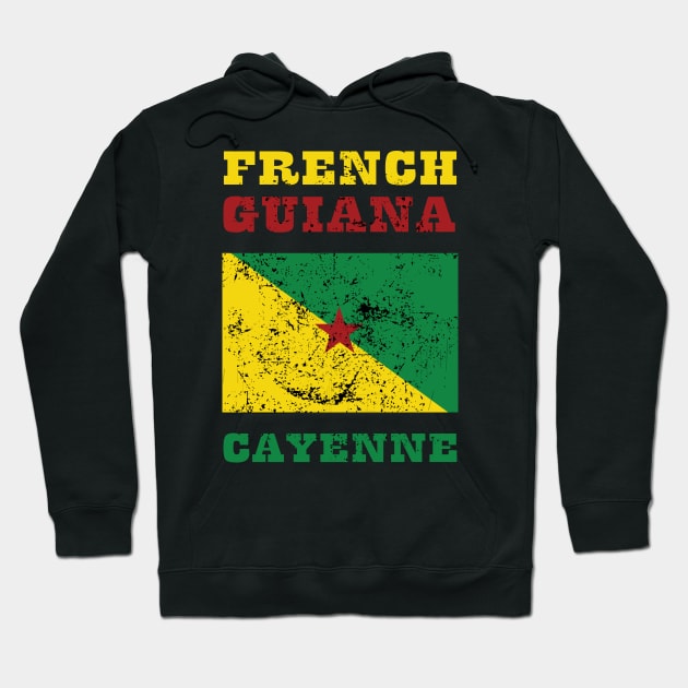 Flag of French Guiana Hoodie by KewaleeTee